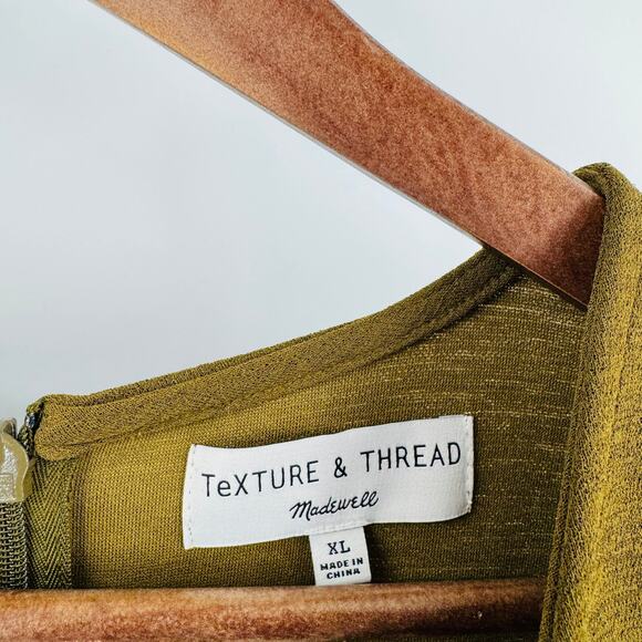 Madewell Texture & Thread NWT Crepe Crossover Jumpsuit Back Zip Size XL - Picture 4 of 12